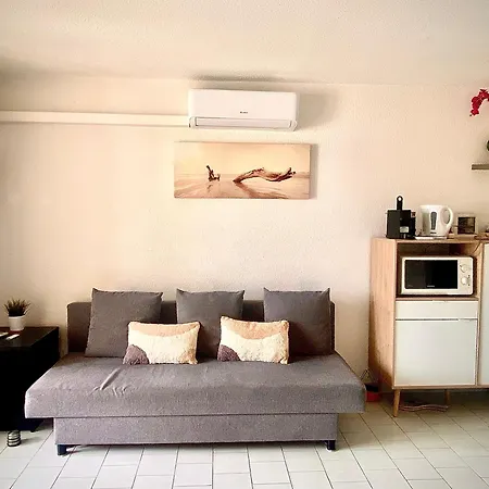 Apartment 2 Bedrooms, 15 Min Walk To Beach, Ac, Pool & Fiber Internet In A Quiet, Private Gated Domain 5kms To St Tropez *